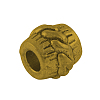 Tibetan Style Alloy Barrel Large Hole European Beads TIBEB-5412-AG-LF-2