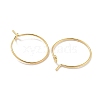 Brass Hoop Earring Findings KK-H503-33G-01-2