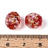 Handmade Foil Glass Beads Strands FOIL-N033-03C-4