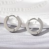 Tarnish Resistant 202 Stainless Steel Huggie Hoop Earrings X-EJEW-O087-09A-P-1