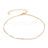 Brass Link Chains Anklets AJEW-AN00297-1