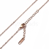 Ion Plating(IP) 304 Stainless Steel Cable Chain Necklace for Men Women NJEW-K245-014C-2