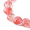 Cherry Quartz Glass Beads Strands G-I372-A02-01-4