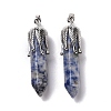 Natural & Synthetic Gemstone Big Pointed Pendants G-E059-03AS-3