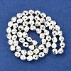 Electroplated Synthetic Non-Magnetic Hematite Beads Strands G-U003-09-2