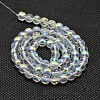 Imitate Austrian Crystal Electroplate Glass Round Bead Strands X-GLAA-F030-6mm-B01-2