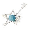 Natural Hemimorphite Pendants PALLOY-TA00444-01-2