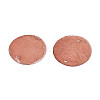 Spray Painted Natural Capiz Shell Disc Links Connector Charms SSHEL-T017-32E-2