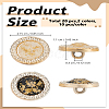 20Pcs 2 Colors 1-Hole ABS Plastic Buttons BUTT-LP0001-80-2