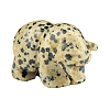 Natural Dalmatian Jasper  Bear Display Decorations PW-WG44AF1-06-1