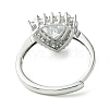 Bass Micro Pave Cubic Zirconia Ring RJEW-Z033-23A-3