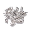 Tibetan Style Alloy Leaf Pendants TIBEP-1011-AS-LF-2