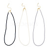 3Pcs 3 Colors 3MM Nylon Milan Cord Necklace Making NJEW-TA0001-23-1