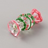 Transparent Acrylic European Beads TACR-TAC0006-03D-2