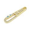 Brass Micro Pave Cubic Zirconia Pendants KK-B114-02G-01-2