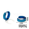 Fashionable Titanium Steel Mirror Polished Hoop Earrings for Hip-hop Street Style WQ4489-8-1