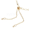 Brass Cable & Figaro Chain Slider Bracelets for Women BJEW-JB13156-4
