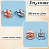 20Pcs 2 Colors Alloy Zipper with D Ring SENE-CY0001-12A-6