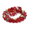 Electroplate Baking Paint Glass Beads Strands EGLA-K061-13A-AB05-2