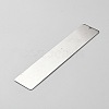 Stainless Steel Blank Bookmarks Making STAS-WH0027-99-2