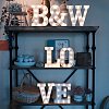 Wooden Letter Ornaments WOOD-GF0001-15-13-6