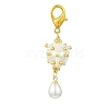 Glass Pearl Pendant Decoations HJEW-MZ00167-2