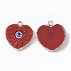 Druzy Resin Pendants RESI-S383-012-2