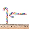 Christmas Candy Cane Handmade Polymer Clay Beads CLAY-P005-04D-3