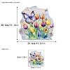 Flower Rainbow Prism Electrostatic Window Stickers PW-WGCE2D7-01-2