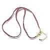 3.5MM Polyester Metallic Cord Braided Cord Necklace Making FB-CBAA152-01G-2