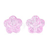 Transparent Spray Painted Glass Beads GLAA-N035-029-C05-2