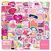 50Pcs Paper Waterproof Stickers PW-WGBC00F-01-2