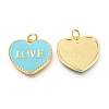 Brass Enamel Pendants KK-B027-03G-E-2