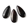 Natural Black Agate Cabochons G-B082-04-1