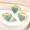 Brass Cuff Open Rings RJEW-D347-01G-10-1