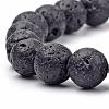 Natural Lava Rock Braided Bead Bracelets BJEW-R304-01-8mm-2