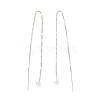 Rhodium Plated 925 Sterling Silver Ear Thread STER-P047-10P-3