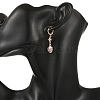 Natural Gemstone Leverback Dangle Earrings EJEW-JE07371-6
