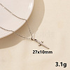 Stylish Stainless Steel Sword Pendant Necklace for Women GL2077-5-1