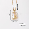 Elegant Vintage Hollow Brass Crystal Rhinestone Virgin Mary Pendant Necklaces for Women OJ5614-2-1