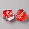 Transparent Enamel Acrylic Beads X-TACR-S155-004-3