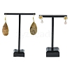 T Bar Organic Glass Earring Display Stand EDIS-G001-02-1