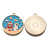 Alloy Enamel Pendants ENAM-T011-98-NR-3