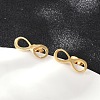 304 Stainless Steel Stud Earrings EJEW-Z089-40G-3