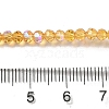 Electroplate Transparent Glass Beads Strands LS-EGLA-A035-T3mm-L17-4
