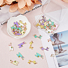 SUPERFINDINGS 40Pcs 10 Style Alloy Enamel Pendants ENAM-FH0001-48-4