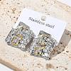 304 Stainless Steel Stud Earrings for Women STAS-Z117-02GP-1