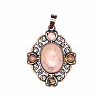 Retro Hollow Natural Rhodonite Pendants PW-WG7B8C5-04-1