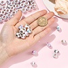 60Pcs 10 Styles Opaque Resin European Beads RPDL-YW0001-21-5