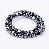 Magnetic Synthetic Hematite Beads Strands G-P262-09-2